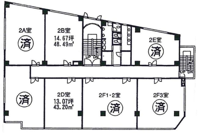 石橋弁天ビルB 間取り図