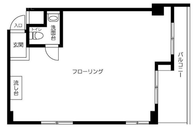 湯島ビル601 間取り図