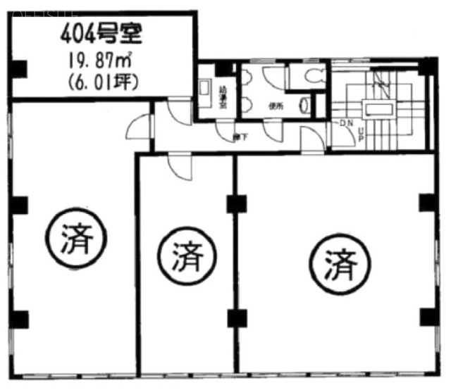 芳町ビル404 間取り図