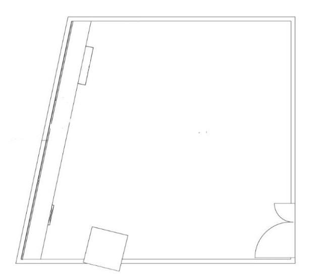 相鉄岩崎学園ビル401D 間取り図