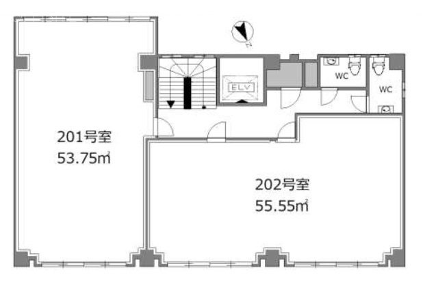 牧野ビル201 間取り図