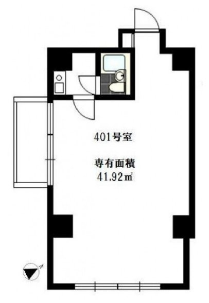 築地ホワイトビル401 間取り図