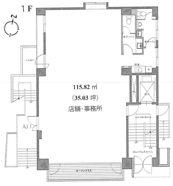 JBTV五番町1F 間取り図