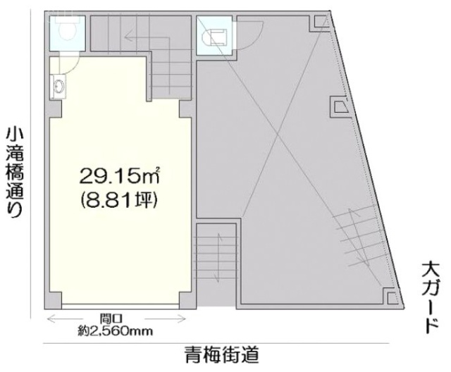 川安ビル1F 間取り図