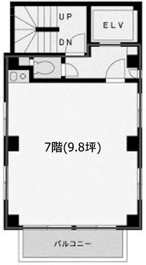 ウィスク三崎町7F 間取り図