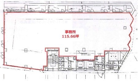 早稲田駅前ビル4F 間取り図