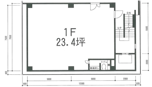 日本橋SSビル1F 間取り図