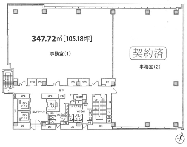 芝フロントビル3F 間取り図