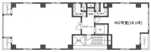 USビル402 間取り図