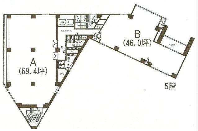 常盤ビルB 間取り図