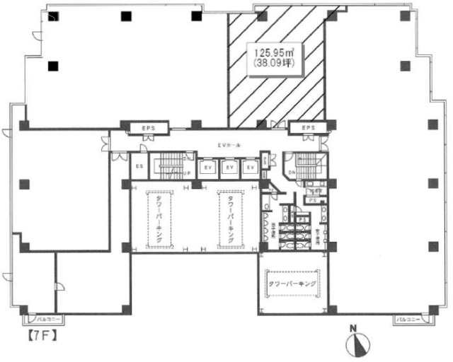 フロントンビル7F 間取り図