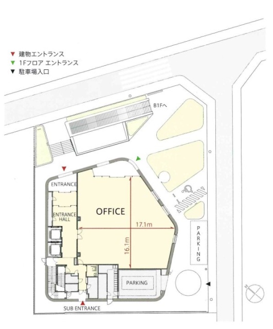 ヒューリック青山第二ビル1F 間取り図