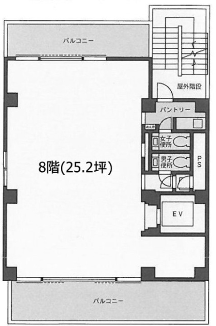 SVAX新宿ビルB館8F 間取り図