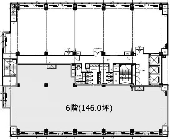 メトロシティ神谷町6F 間取り図