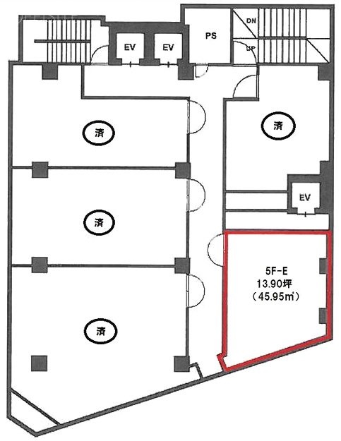 SVAX銀座ビルE 間取り図