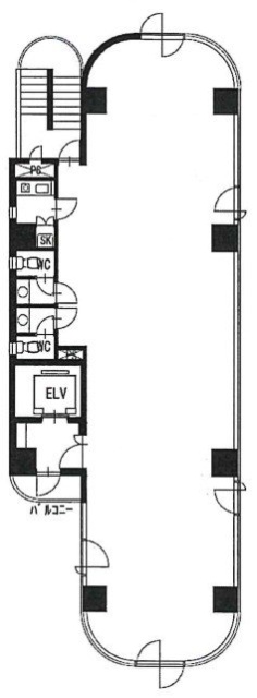 翔和鎌倉橋ビル5F 間取り図