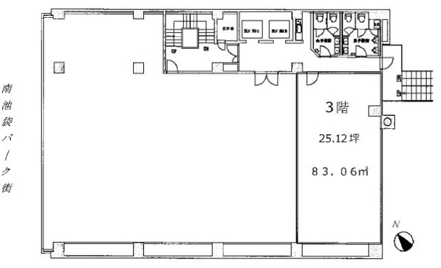 アイアンドイー池袋ビル3F 間取り図