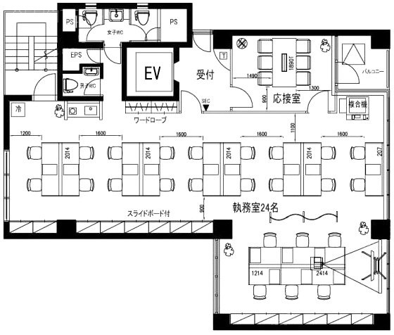 秋葉原クロスサイド4F 間取り図