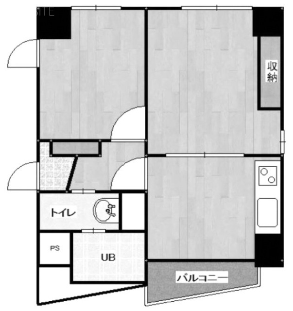 御殿山101ビル5F 間取り図