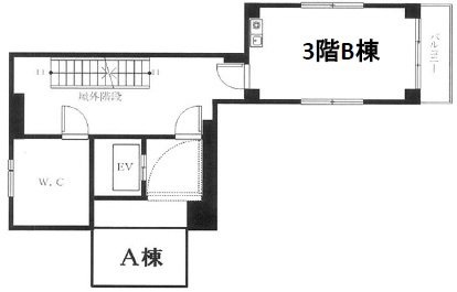 油商会館ビルB 間取り図