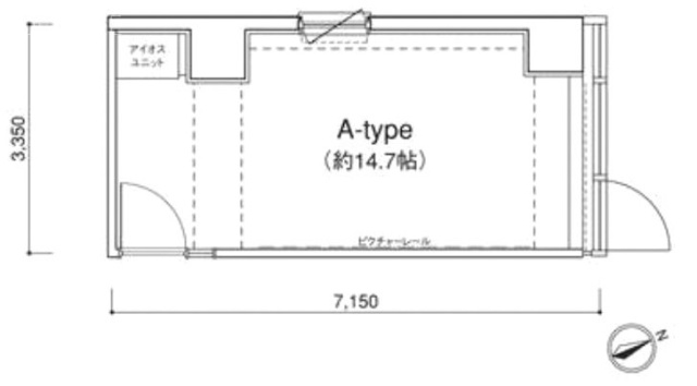 アイオス虎ノ門1001 間取り図