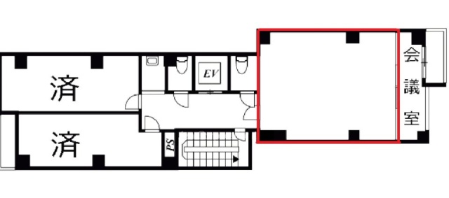 三電舎ビル2F 間取り図