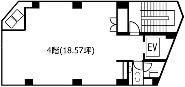 SEN四谷ビル4F 間取り図