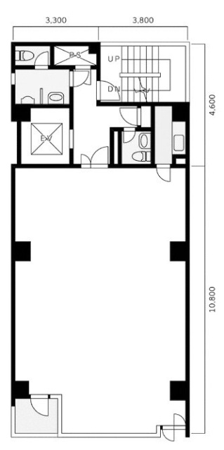 蓼沼(タデヌマ)ビル4F 間取り図