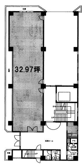 HIRAYAMAビル1F 間取り図