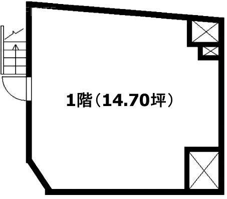 宇田川町ビル1F 間取り図