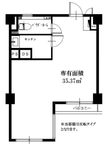 316青山206 間取り図