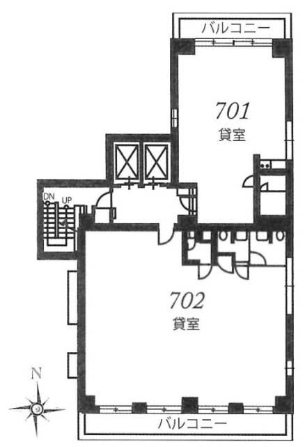 中川ビル701 間取り図