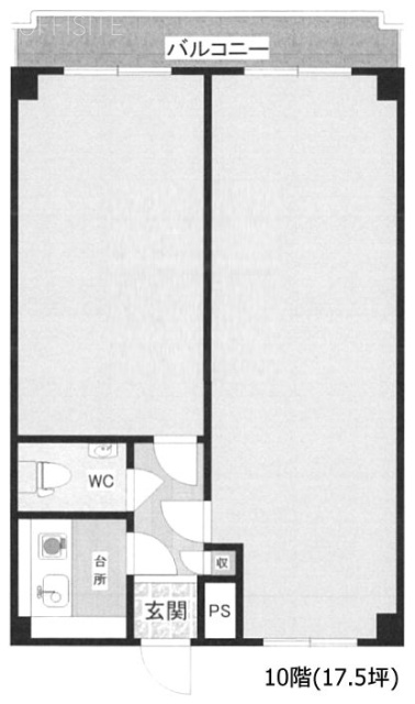 高田馬場ダイカンプラザ1013 間取り図