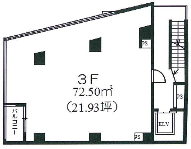 下北沢膳場ビル3F 間取り図