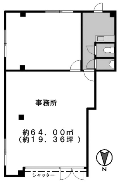 加藤ビル1F 間取り図