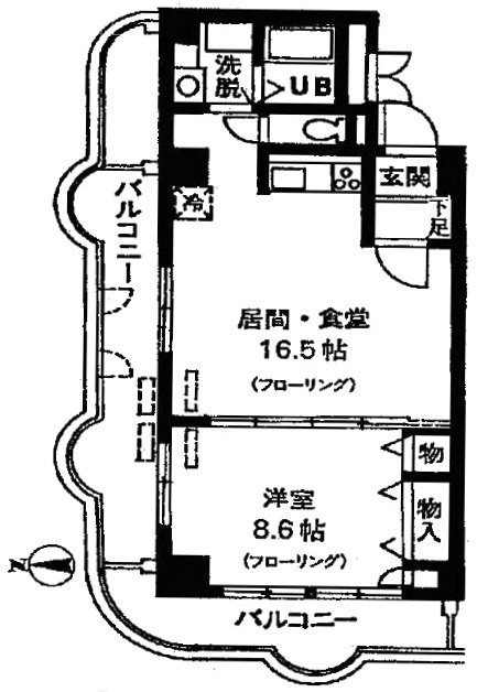 広尾ピア柴田501 間取り図