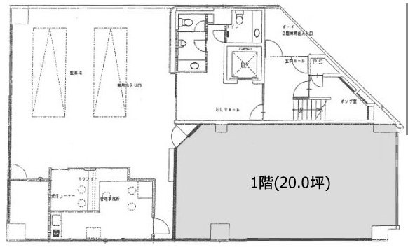 帝都大森ビル1F 間取り図