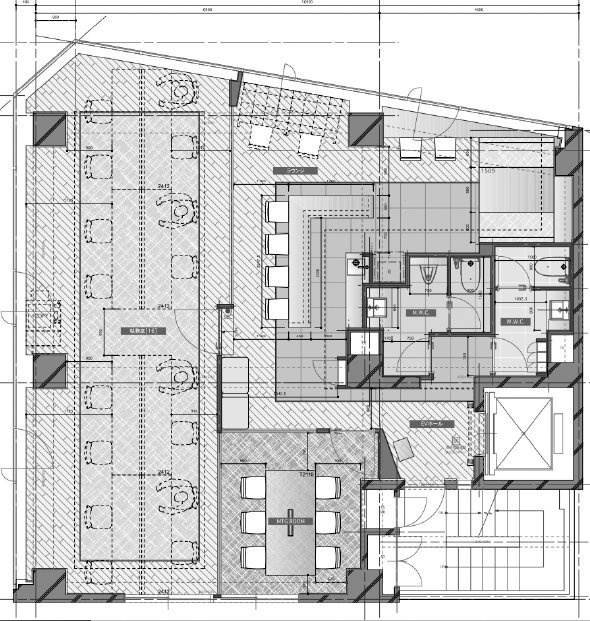 JPーBASE芝大門3F 間取り図