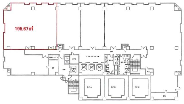 日本生命川崎ビル9F 間取り図