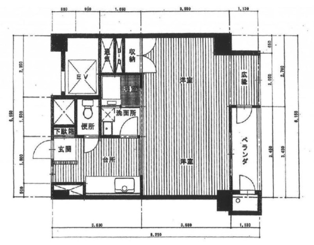 須磨マンション502 間取り図