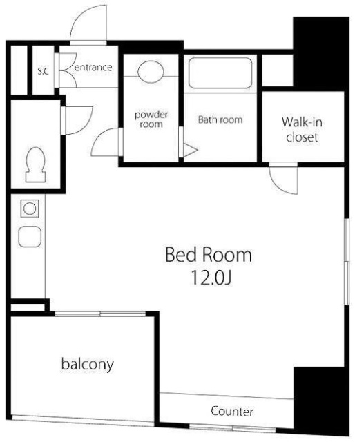 VORT銀座residence805 間取り図