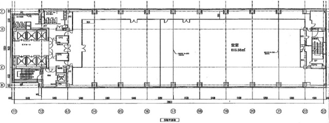 リバージュ品川オフィスタワー8F 間取り図