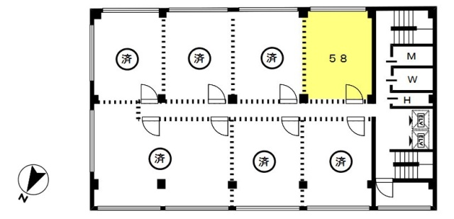喜助新神田ビル58 間取り図