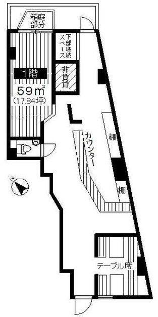 根源ビル1F 間取り図