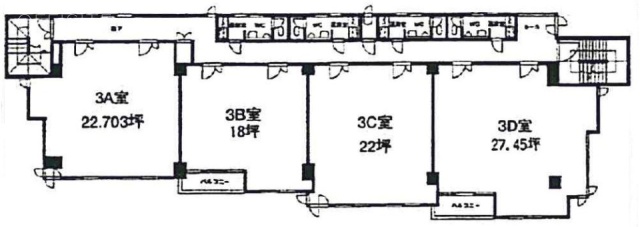 石橋松波ビル3B 間取り図