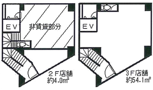 西巣鴨KTBビル2F~3F 間取り図