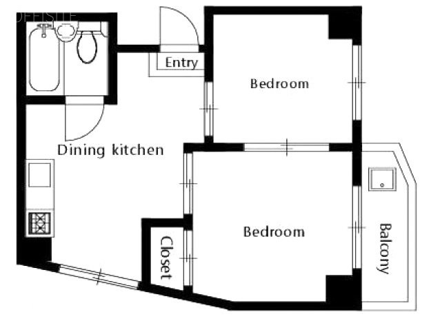 西新宿青木ビル502 間取り図