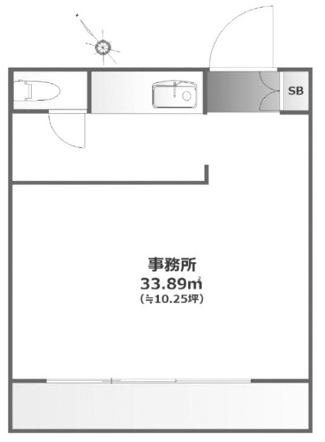 セードル新宿ハイツ204 間取り図
