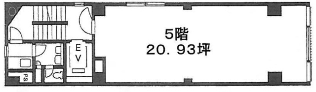 日本橋室四ビル5F 間取り図