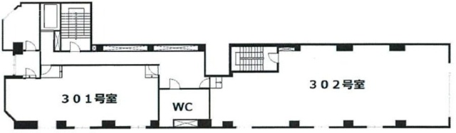 クレール麹町301 間取り図